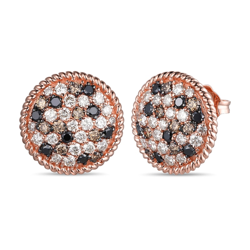 Main Image 1 of Le Vian Diamond Earrings 1-1/6 ct tw 14K Strawberry Gold