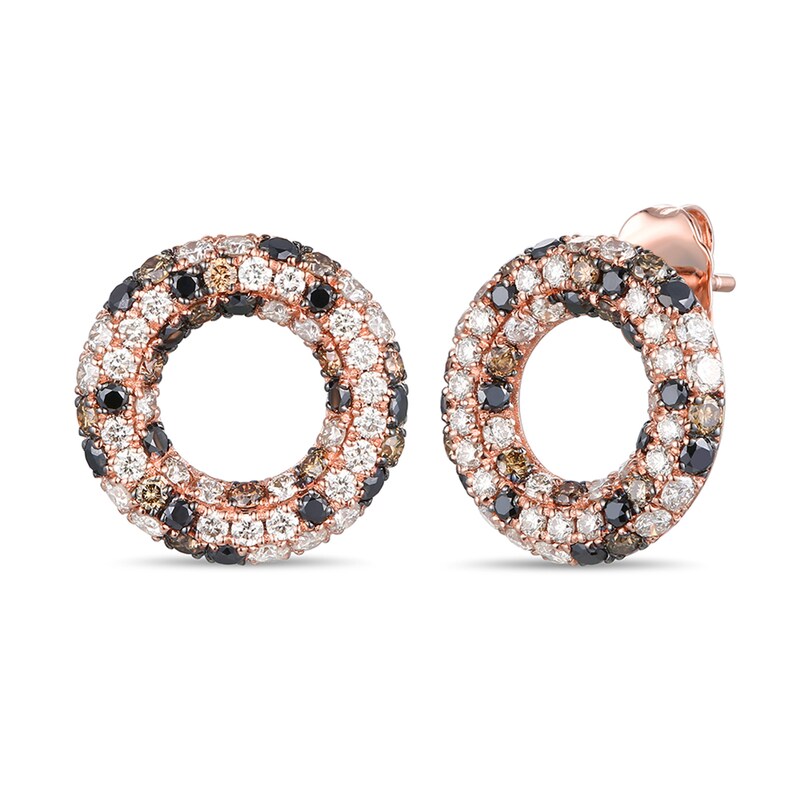 Main Image 1 of Le Vian Diamond Earrings 1-5/8 ct tw 14K Strawberry Gold