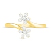 Thumbnail Image 1 of Diamond Flower Toe Ring 10K Yellow Gold