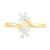 Thumbnail Image 2 of Diamond Flower Toe Ring 10K Yellow Gold