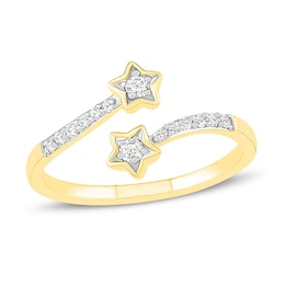 Diamond Star Toe Ring 1/8 ct tw 10K Yellow Gold