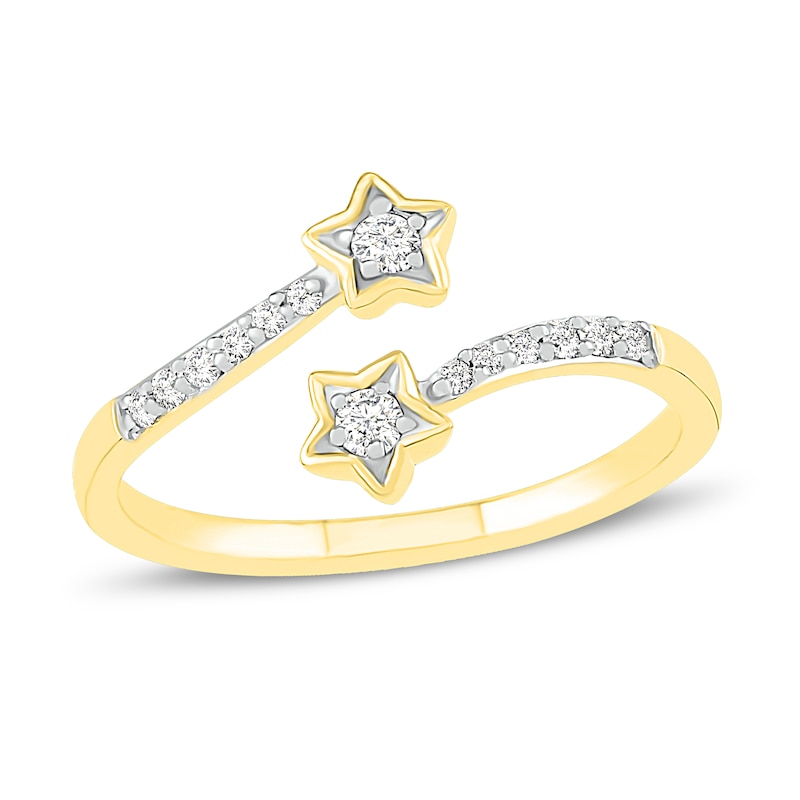 Main Image 1 of Diamond Star Toe Ring 1/8 ct tw 10K Yellow Gold
