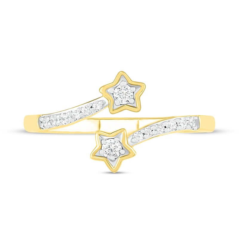 Main Image 2 of Diamond Star Toe Ring 1/8 ct tw 10K Yellow Gold