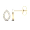 Thumbnail Image 2 of Diamond Pear Earrings 1/15 ct tw Round-Cut 10K Yellow Gold
