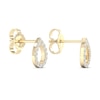 Thumbnail Image 3 of Diamond Pear Earrings 1/15 ct tw Round-Cut 10K Yellow Gold