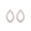 Thumbnail Image 2 of Diamond Pear Earrings 1/15 ct tw Round-Cut 10K Rose Gold