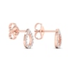 Thumbnail Image 3 of Diamond Pear Earrings 1/15 ct tw Round-Cut 10K Rose Gold