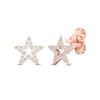 Thumbnail Image 1 of Diamond Star Stud Earrings 10K Rose Gold