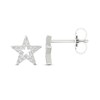 Thumbnail Image 1 of Diamond Star Stud Earrings 10K White Gold