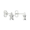 Thumbnail Image 4 of Diamond Star Stud Earrings 10K White Gold