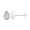 Thumbnail Image 0 of Pear-Shaped Diamond Stud Earrings 1/10 ct tw Round-Cut 10K White Gold