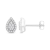 Thumbnail Image 1 of Pear-Shaped Diamond Stud Earrings 1/10 ct tw Round-Cut 10K White Gold
