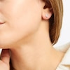 Thumbnail Image 2 of Pear-Shaped Diamond Stud Earrings 1/10 ct tw Round-Cut 10K White Gold