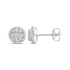 Thumbnail Image 0 of Diamond Earrings 1/6 ct tw Round & Baguette 10K White Gold