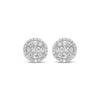 Thumbnail Image 1 of Diamond Earrings 1/6 ct tw Round & Baguette 10K White Gold