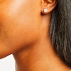 Thumbnail Image 5 of Diamond Halo Stud Earrings 1/2 ct tw Round-Cut 10K White Gold
