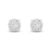 Thumbnail Image 0 of Diamond Halo Stud Earrings 1/10 ct tw Round-Cut 10K White Gold