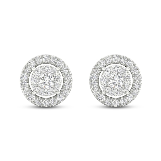 Kay Diamond Stud Earrings 1/4 ct tw Round-Cut 10K White Gold
