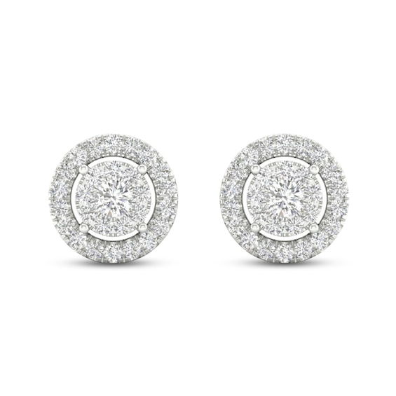 Diamond Stud Earrings 1/4 ct tw Round-Cut 10K Yellow Gold