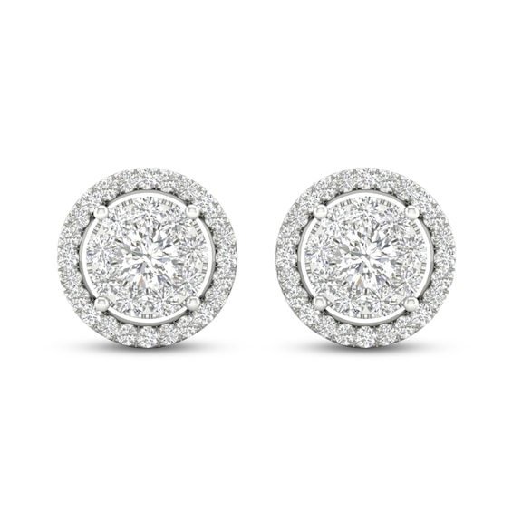 Kay Diamond Stud Earrings 1/2 ct tw Round-Cut 10K White Gold