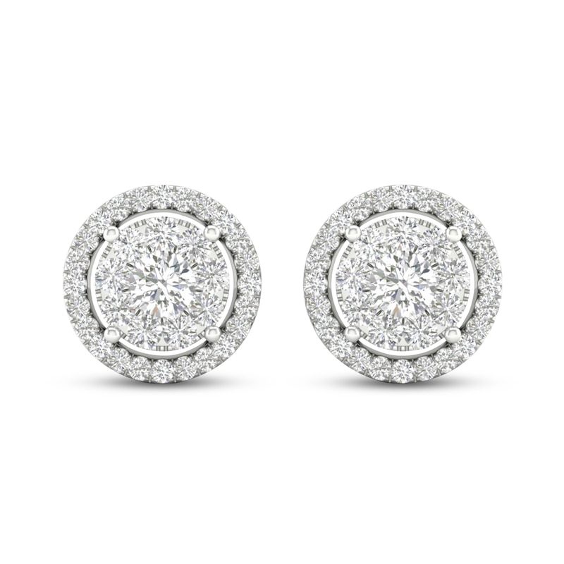 Diamond Stud Earrings 1/4 ct tw Round-Cut 10K Yellow Gold