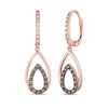 Le Vian Diamond Dangle Earrings 1/3 ct tw 14K Strawberry Gold