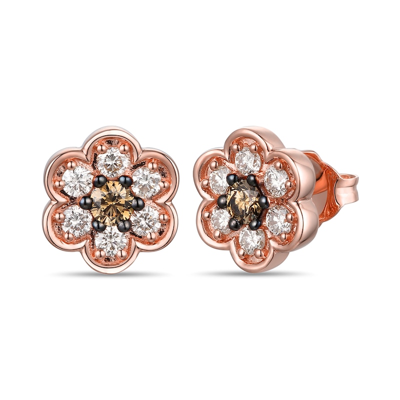Main Image 1 of Le Vian Diamond Earrings 1/2 ct tw 14K Strawberry Gold