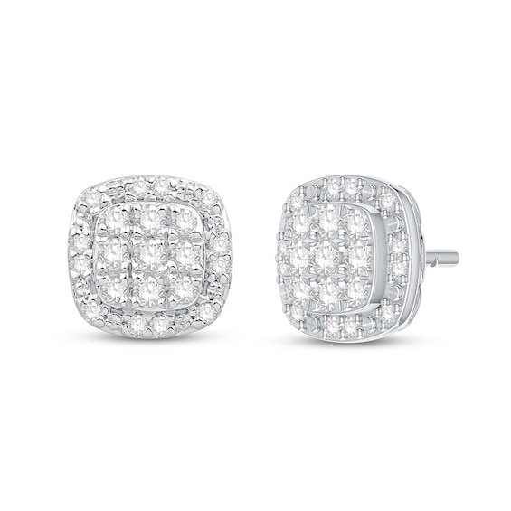 Diamond Stud Earrings 1/4 ct tw Round-Cut 10K White Gold