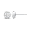 Thumbnail Image 2 of Diamond Stud Earrings 1/4 ct tw Round-Cut 10K White Gold