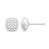 Thumbnail Image 2 of Diamond Stud Earrings 1/2 ct tw Round-Cut 10K White Gold