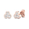 Thumbnail Image 0 of Diamond Three Stone-Earrings 1/2 ct tw Round-Cut 10K Rose Gold