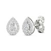 Thumbnail Image 1 of Diamond Pear Earrings 1/3 ct tw Pear & Round-Cut 10K White Gold