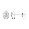 Thumbnail Image 2 of Diamond Pear Earrings 1/3 ct tw Pear & Round-Cut 10K White Gold