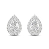 Thumbnail Image 3 of Diamond Pear Earrings 1/3 ct tw Pear & Round-Cut 10K White Gold
