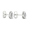 Thumbnail Image 4 of Diamond Pear Earrings 1/3 ct tw Pear & Round-Cut 10K White Gold