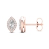 Thumbnail Image 2 of Diamond Earrings 1/3 ct tw Marquise & Round-Cut 10K Rose Gold
