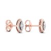 Thumbnail Image 4 of Diamond Earrings 1/3 ct tw Marquise & Round-Cut 10K Rose Gold