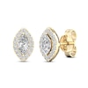 Thumbnail Image 0 of Diamond Earrings 1/3 ct tw Marquise & Round-Cut 10K Yellow Gold