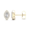 Thumbnail Image 2 of Diamond Earrings 1/3 ct tw Marquise & Round-Cut 10K Yellow Gold