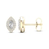 Thumbnail Image 1 of Diamond Earrings 1/3 ct tw Marquise & Round-Cut 10K Yellow Gold