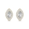 Thumbnail Image 3 of Diamond Earrings 1/3 ct tw Marquise & Round-Cut 10K Yellow Gold