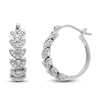 Thumbnail Image 1 of Leafy Diamond Earrings 1/4 Carat tw 10K White Gold