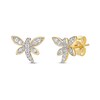 Thumbnail Image 0 of Diamond Dragonfly Earrings 1/10 ct tw 10K Yellow Gold