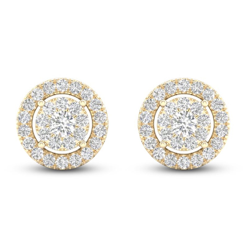 diamond stud earrings