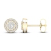 Thumbnail Image 2 of Diamond Stud Earrings 1/4 ct tw Round-Cut 10K Yellow Gold