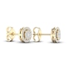 Thumbnail Image 3 of Diamond Stud Earrings 1/4 ct tw Round-Cut 10K Yellow Gold