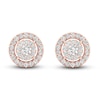 Thumbnail Image 1 of Diamond Stud Earrings 1/4 ct tw Round-Cut 10K Rose Gold