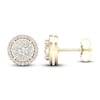 Thumbnail Image 1 of Diamond Stud Earrings 1/2 ct tw Round-Cut 10K Yellow Gold