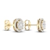 Thumbnail Image 3 of Diamond Stud Earrings 1/2 ct tw Round-Cut 10K Yellow Gold