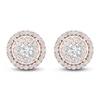 Thumbnail Image 1 of Diamond Stud Earrings 1/2 ct tw Round-Cut 10K Rose Gold